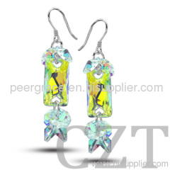 925 sterling silver earring with Swaroski Crystal