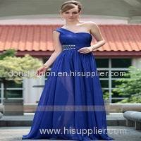 One Shoulder Fashion Ladies Evening Western Dresses