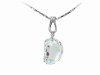 925 sterling silver pendant with color cubic zircon