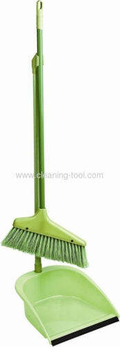 Green And Very Cheap Dustpan And Broom