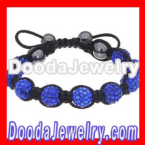 cheap fake shamballa bracelet meaning blue with crystals wholesale