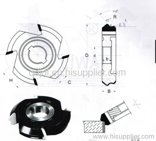 edge bander cutters for edge banding machine with 4 teeth