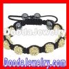 2012 pave Crystal beads shamballa bracelet replica wholesale