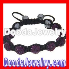 pave crystal beads shamballa bracelet replica