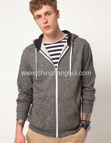 Mens Grey Zip Hoodies