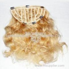 Clip in Half Wig 20inch 613# 200gram Body Wave