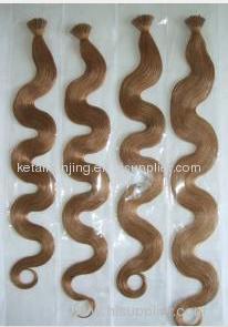 Chinese I Tip Prebonded Hair Extensions Body Wave