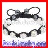 clear crystal shamballa bracelet replica with swarovski elements wholesale