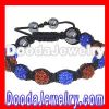 pave swarovski crystal beads shamballa bracelet | shamballa bracelet replica wholesale