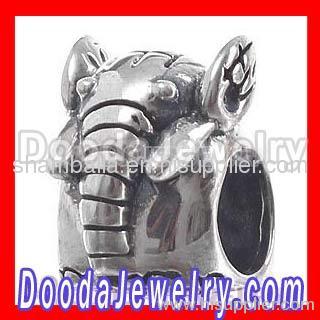 Silver european Elephant Charm Bead Retired Wholesale