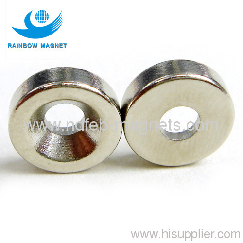 Rare Earth Ndfeb ring Magnet with NiCuNi coating