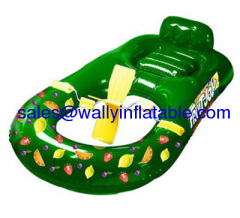 inflatable paddle lounge, inflatable peddle lounge, inflatable float lounge