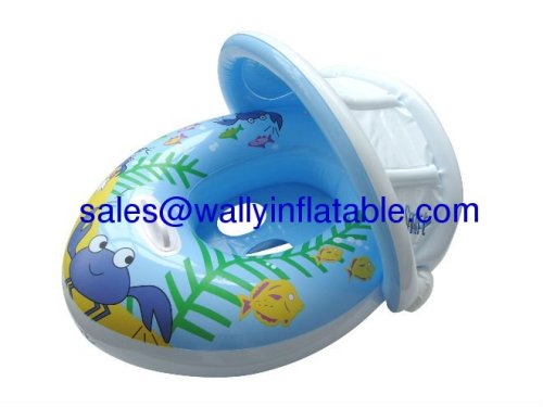 inflatable float with sunshade, baby float with canopy, baby float with sunshade