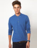 Men's Fashion 100%cotton long sleeve polo shirts