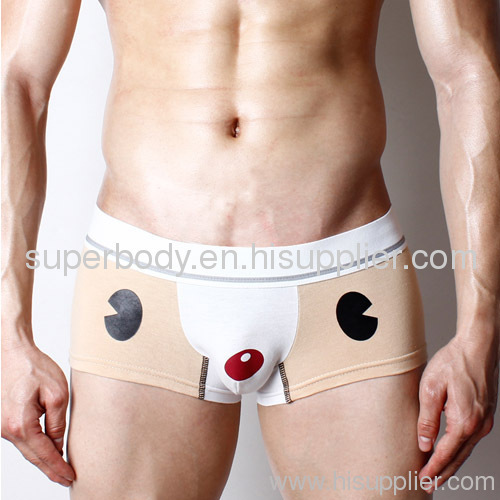 print tight boxer underwear for man