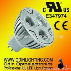 UL 3x3w mr16 led