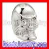 silver skull shamballa charm beads with Clear Crystal stone wholesale