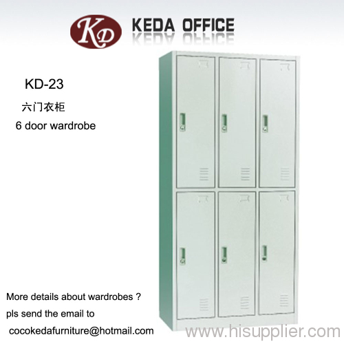 KD-24 steel lockers with 6 doors (metal office furniture )
