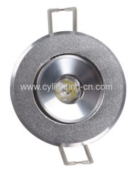 1W Aluminum Φ70×24mm LED Ceiling Light With Φ55mm Hole For Indoor Using