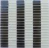 Rectangular Glass Mosaic Black & White GM1076