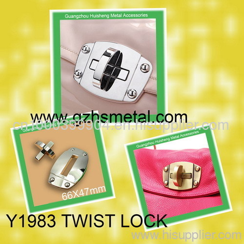 metal lock for bag-turn lock