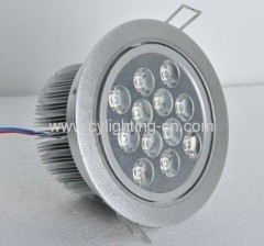 24W Aluminum Φ133×120mm LED Ceiling Light With Φ120mm Hole For Indoor Using