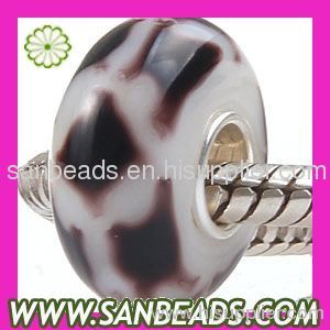 Fashion Jewelry High Quality European Glass Bead with Silver Core