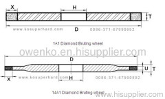 ceramic diamond wheel for natural diamond