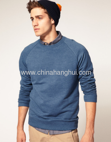 Mens Fashion Overdye Crew Neck Sweatshirt