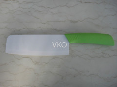 Green Handle White Ceramic Kitchen Knives