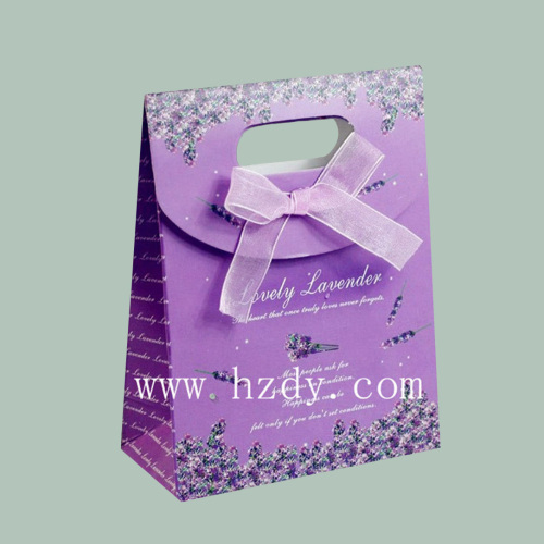 PURPLE gift paper bag