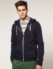 Black Mens Fashion Zip Hoodies