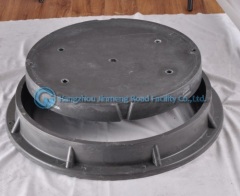 composite manhole frame with cover and lock
