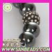 2012 hottest trend Hematite bead bracelet With Cross