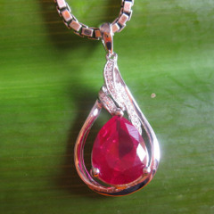 garnet gemstone pendant,925 silver jewelry,gemstone jewelry