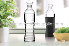 handmade elegant delicate borosilicate green eco-friendly water bottle