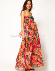 Bandeau Maxi Skirt In Print