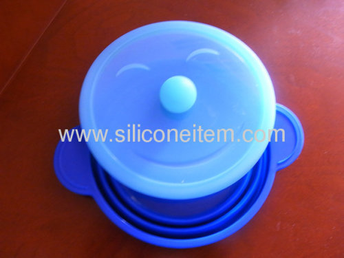 Smile Round Folding Silicone Steamer