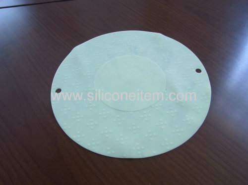 Round silicone table mat