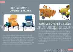 Gear box concrete mixer