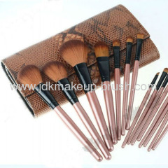 15pcs Goat Nylon Hair Cosmetic Makeup Brush Set