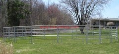 galvanized horse round pen panel