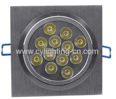 12W Aluminum 136mm×136mm×70mm LED Ceiling Light With Φ120mm Hole