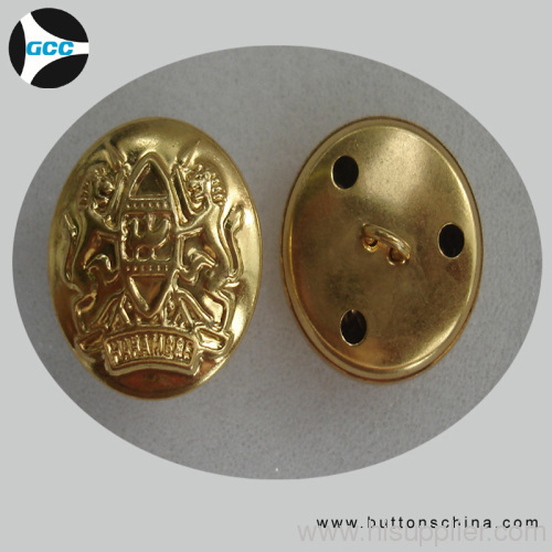 Golden Brass Cover button