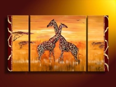 Animal Group Oil Painting