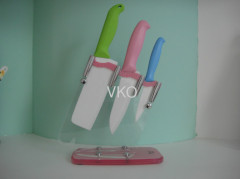 Ceramic Knife Set 3 piece Chef's Slicing And Paring