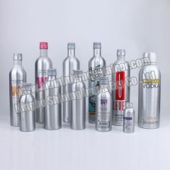 aluminum beverage bottle