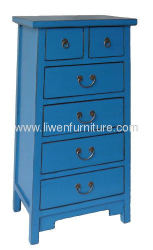 China antique blue chest