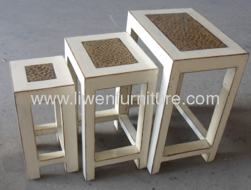 wooden furniture stool 3 pieces