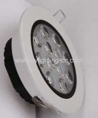 12W Aluminum Φ138×45mm LED Ceiling Light With Φ115mm Hole For Indoor Using